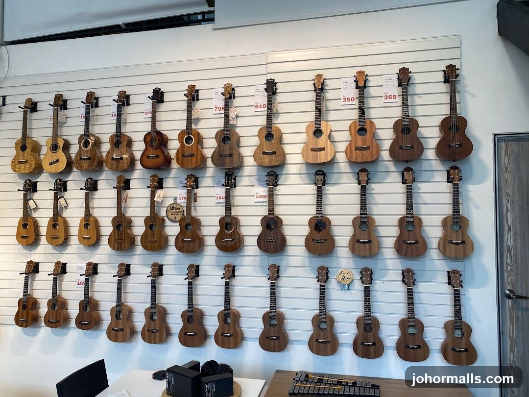Ukuleles on Display