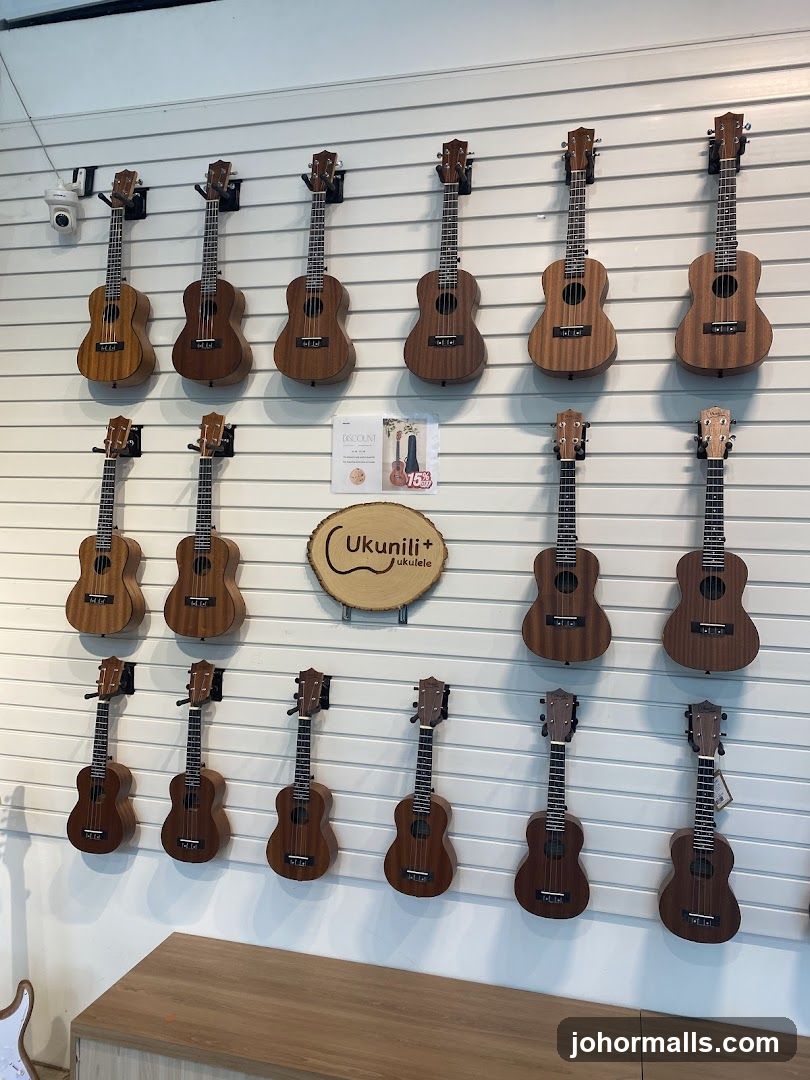Ukuleles on Display