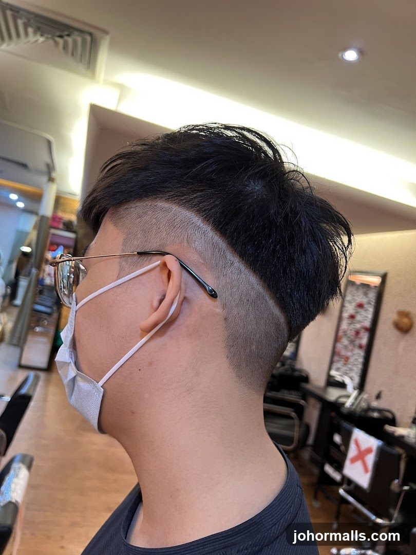 Man with a fresh haircut