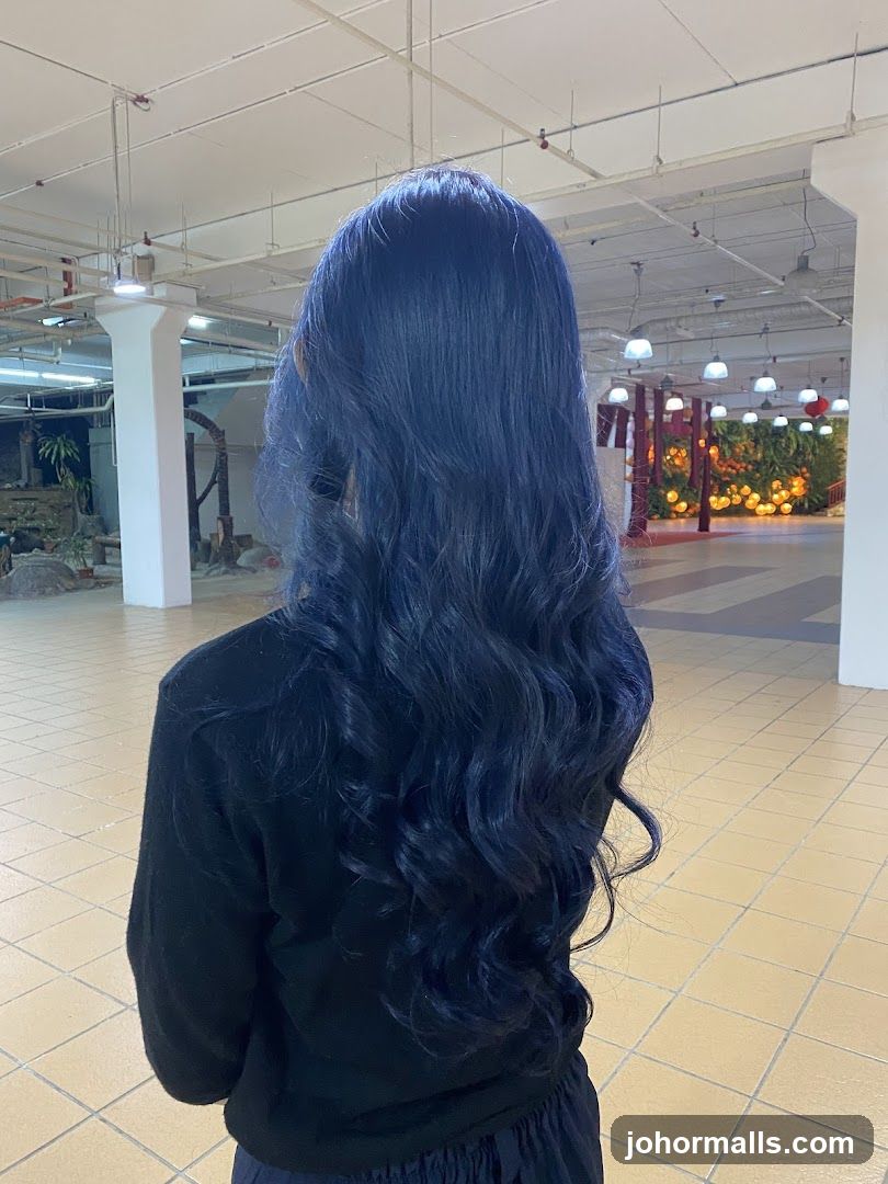 Woman with Blue Hair