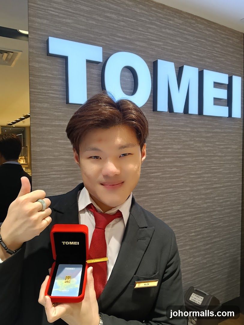 Salesperson with Jewelry Box