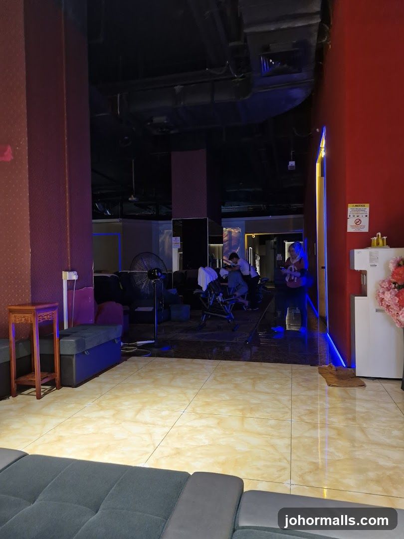Interior of a massage parlor