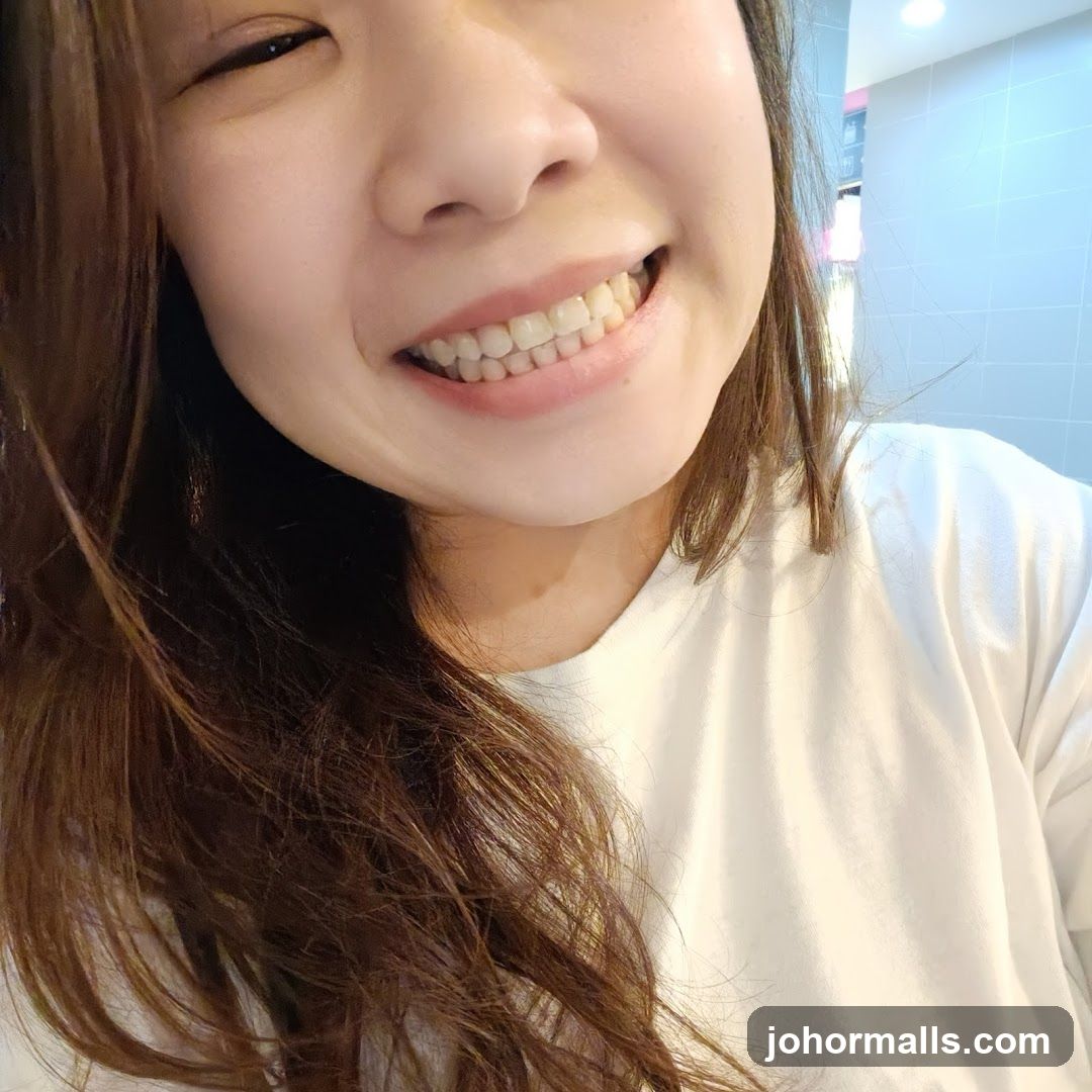 Woman smiling