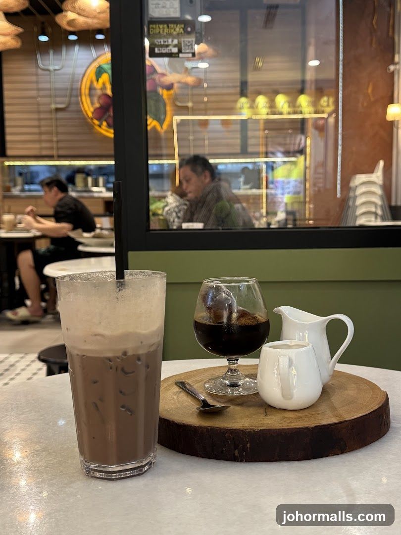 Iced Chocolate and Coffee Drink