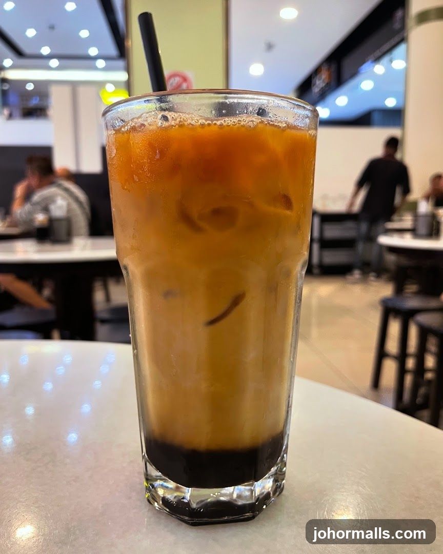 Iced Coffee with Dark Syrup