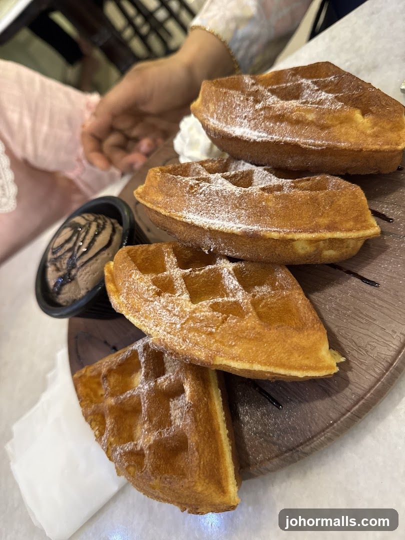 Waffles with Ice Cream