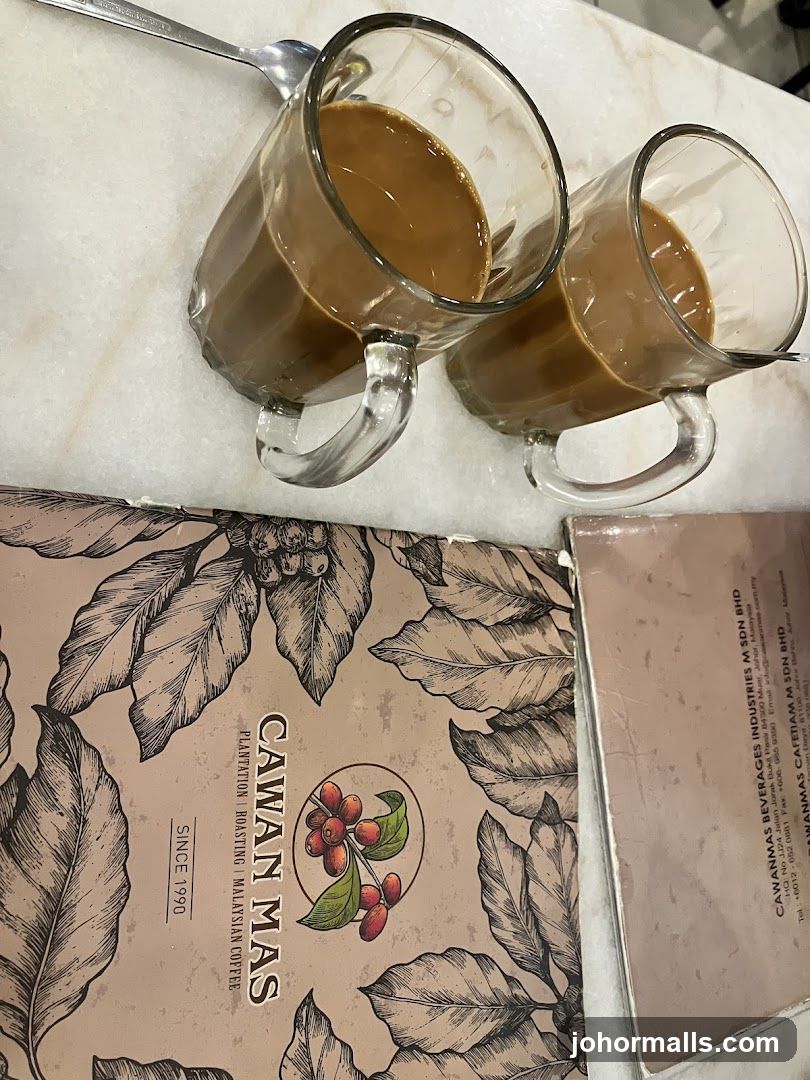 Coffee Cups and Menu