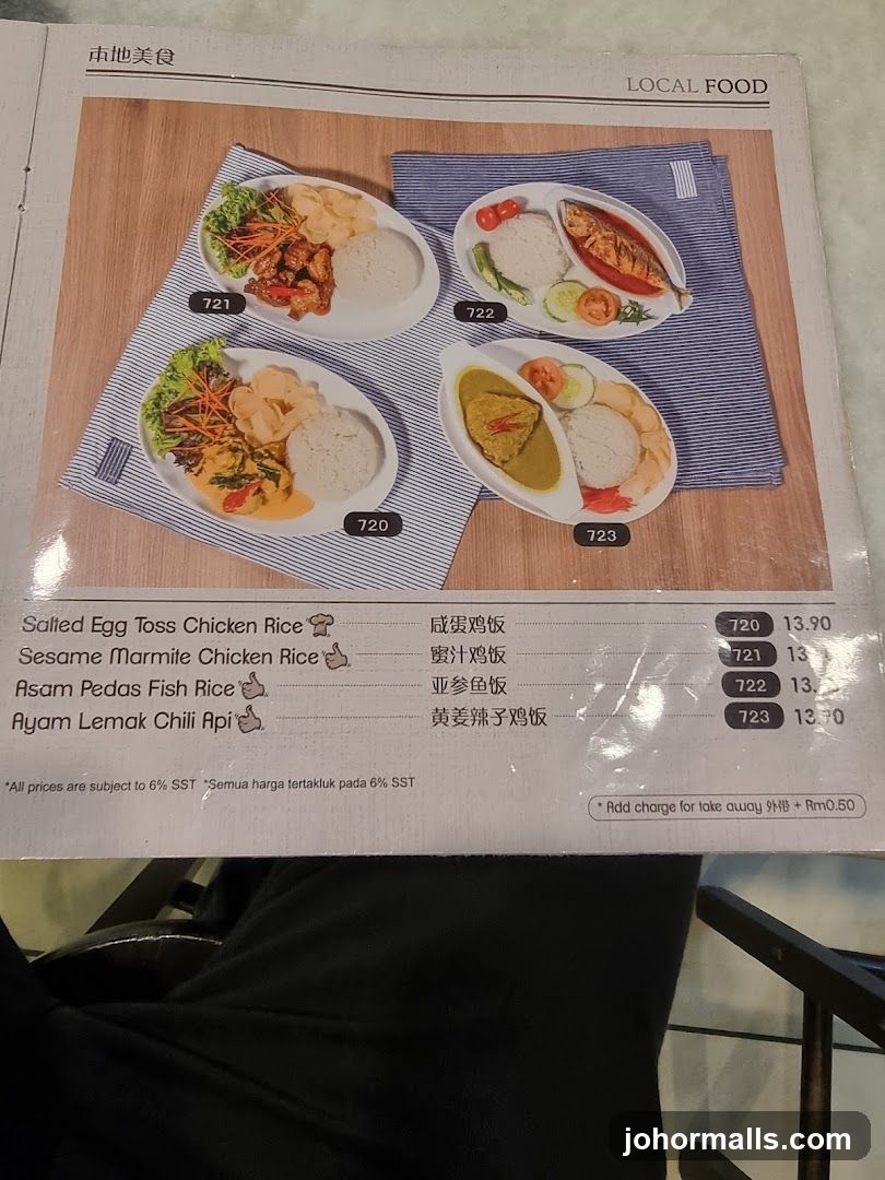 Local Food Menu