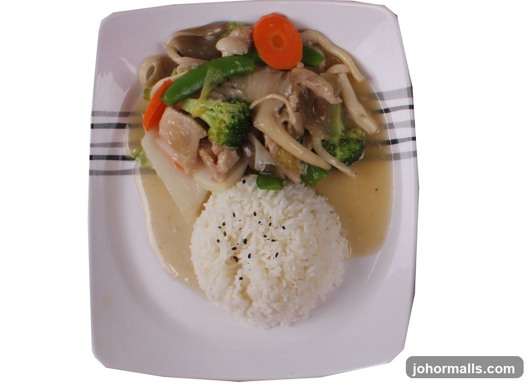 Stir-fried dish with rice
