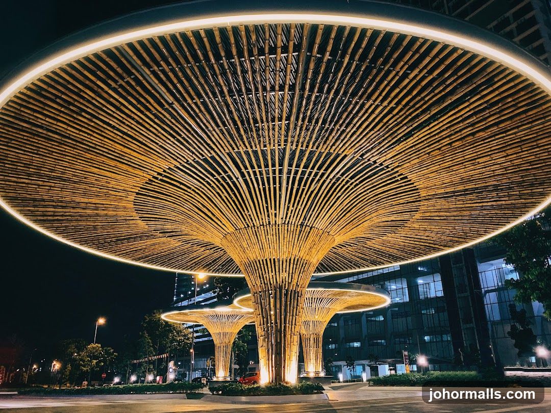 Bamboo Canopy at Night