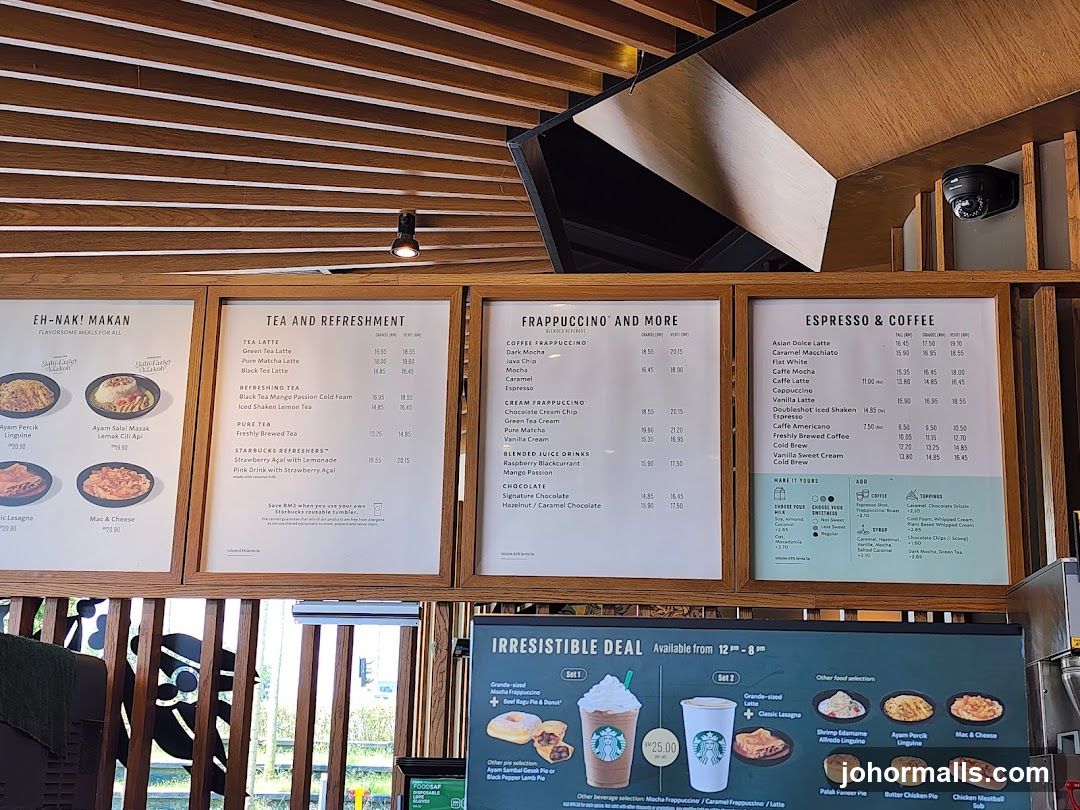 Starbucks Menu