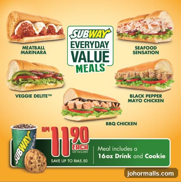 Subway Everyday Value Meals