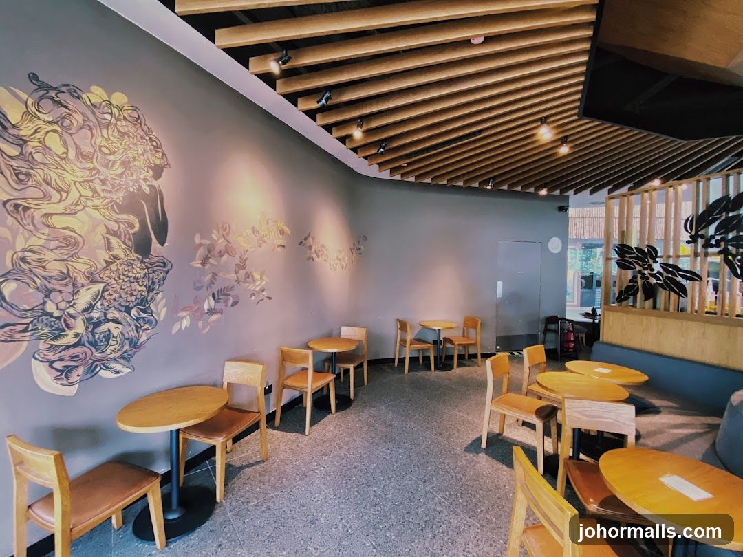Cafe Interior with Artwork