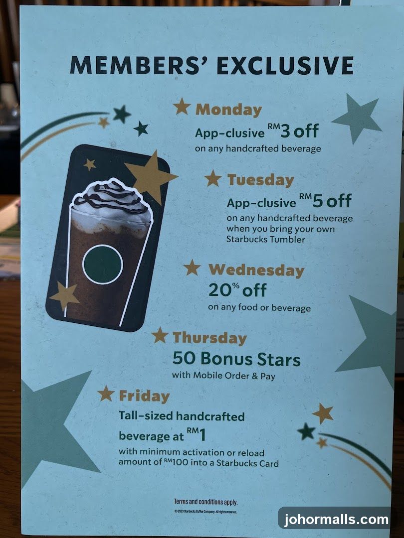Starbucks Members' Exclusive Offers