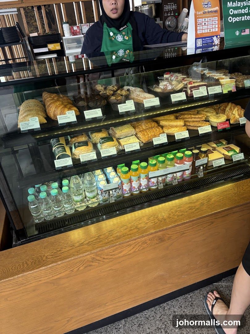 Pastries and Drinks Display
