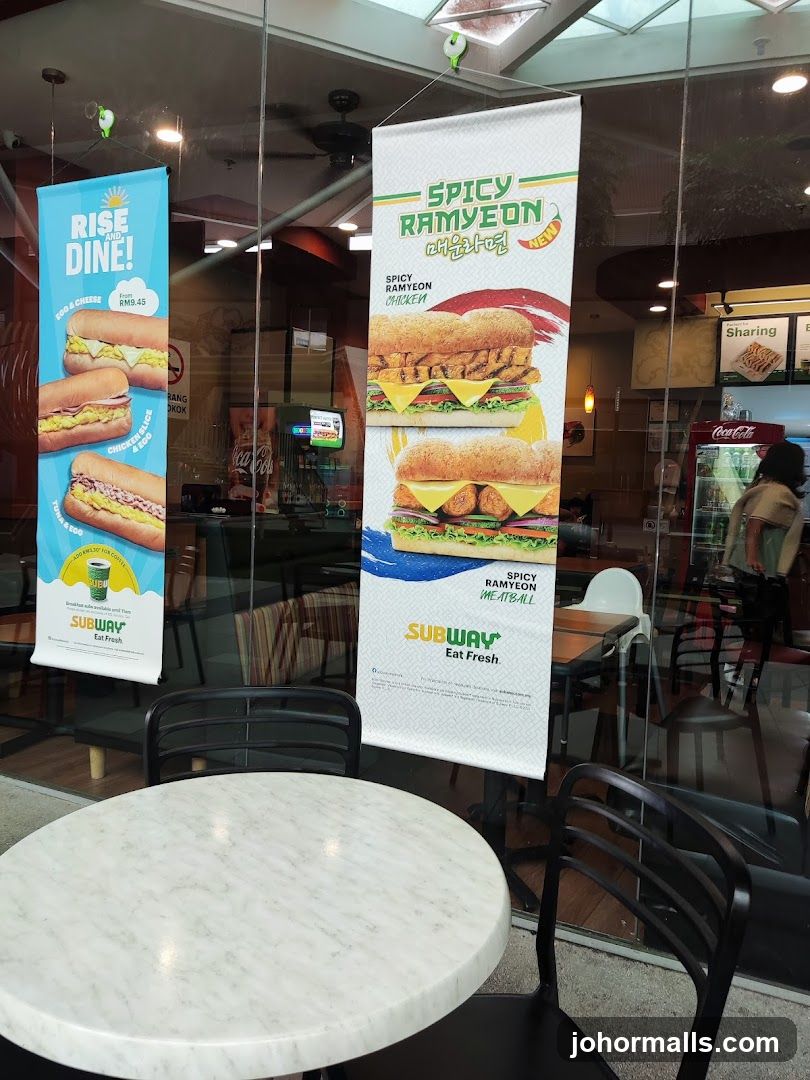 Subway Restaurant Interior