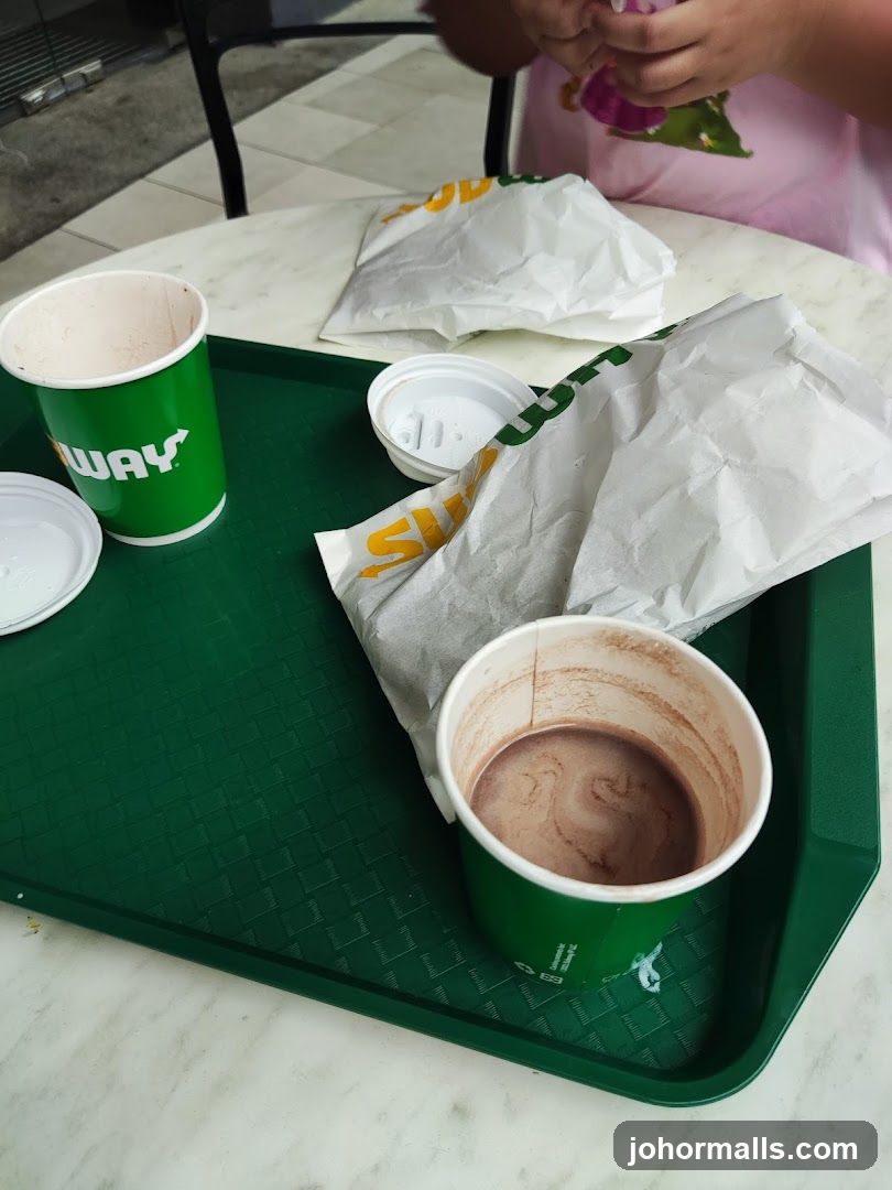 Subway Drinks and Wraps