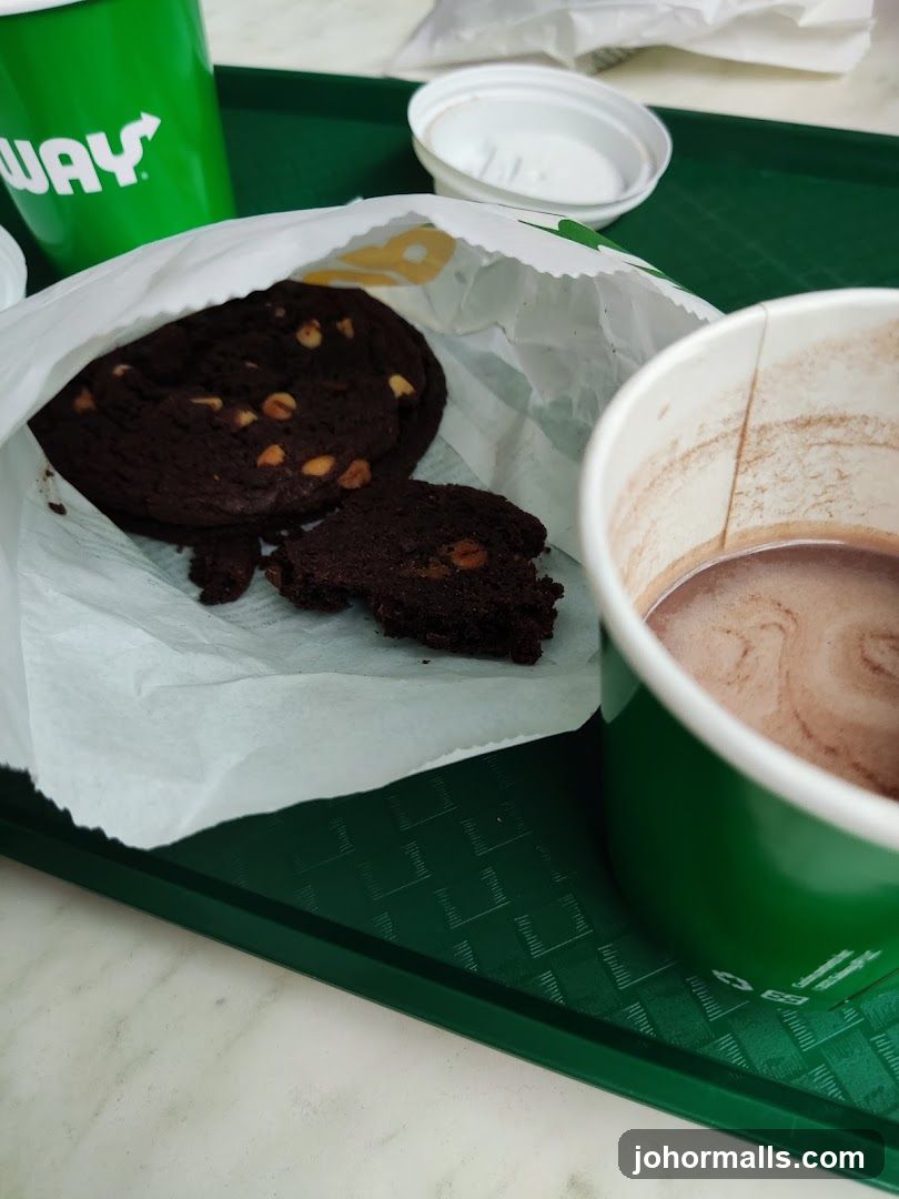 Subway Cookies and Drink