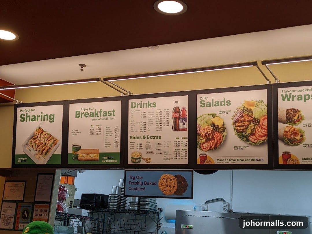 Subway Menu