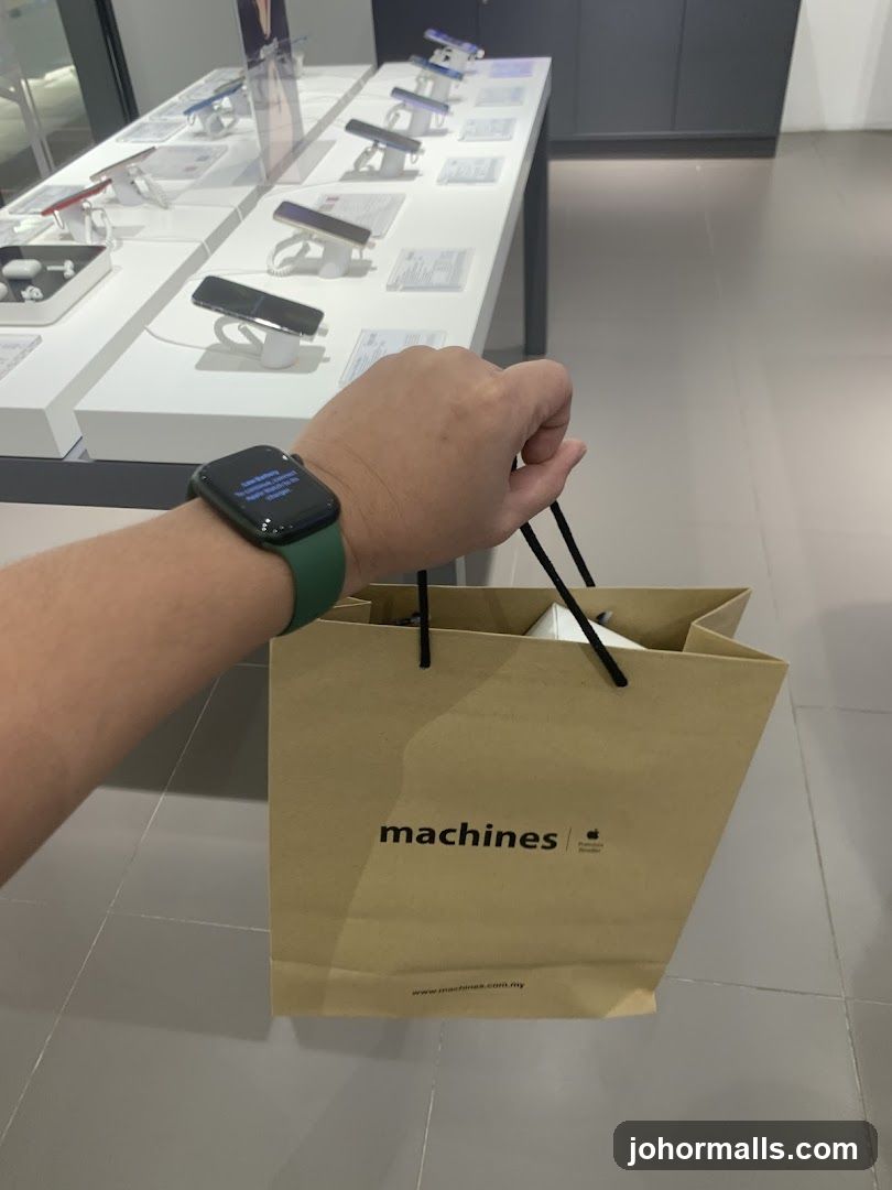Shopping Bag with Apple Products