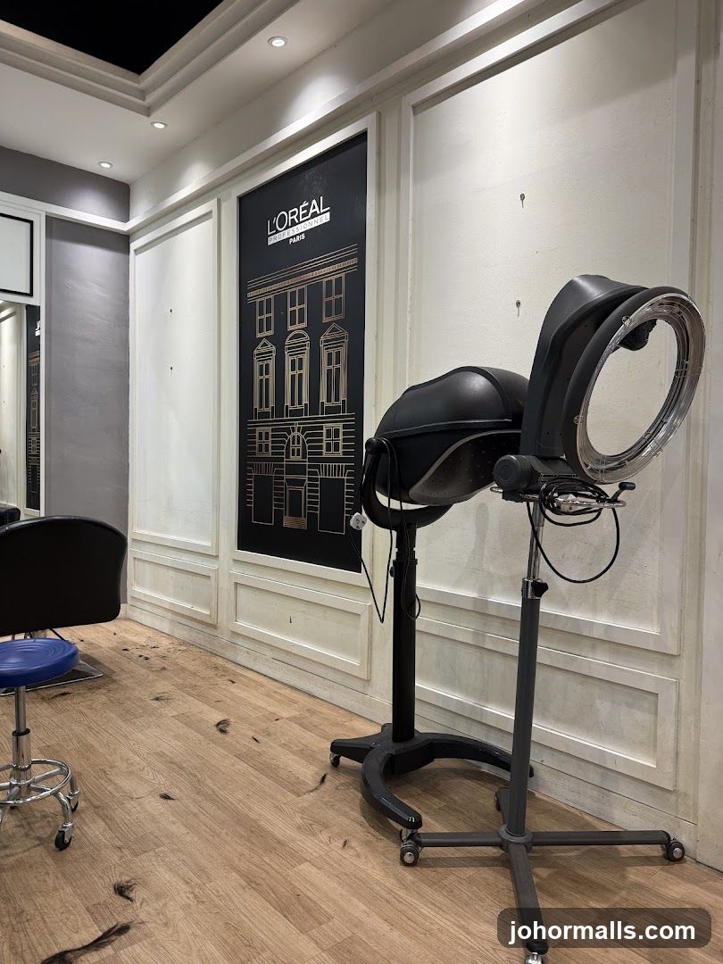 Hair Salon Interior with Dryer