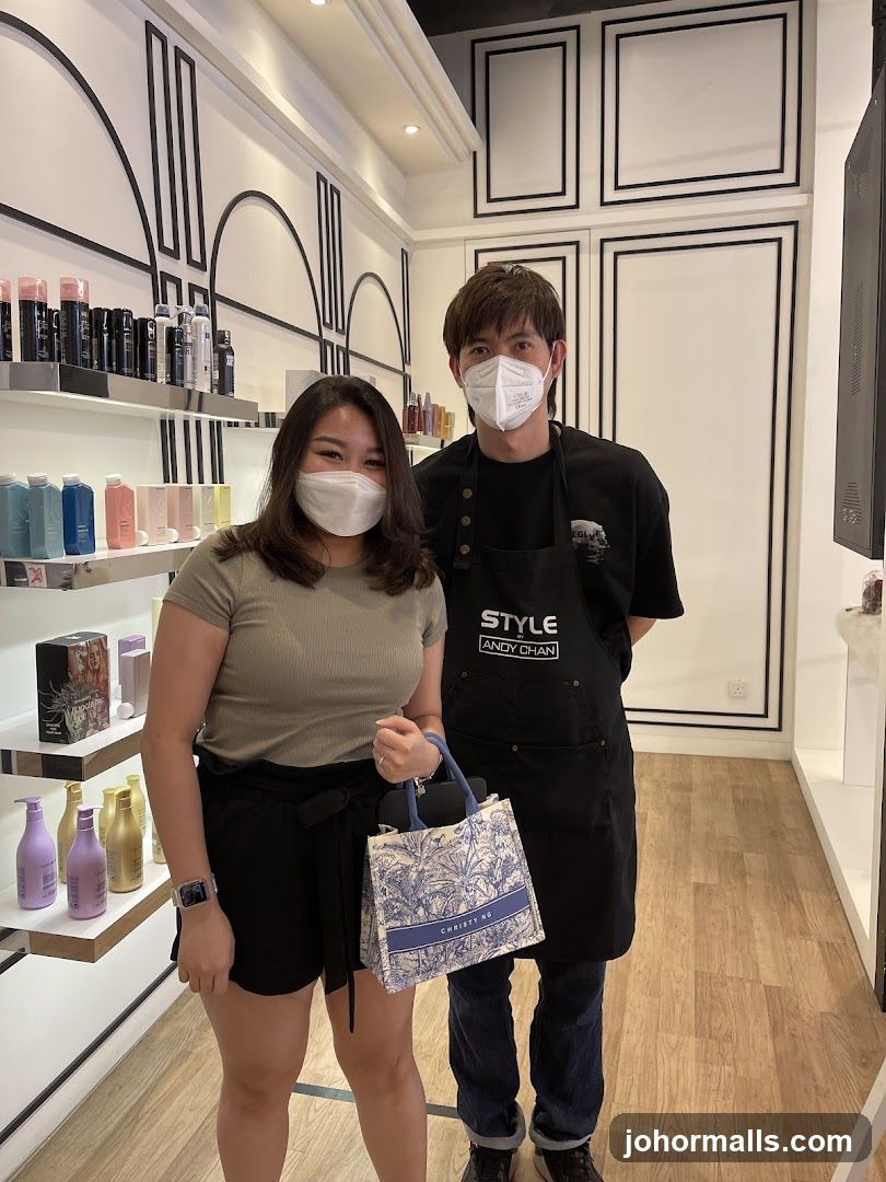 Hair Salon Staff and Customer