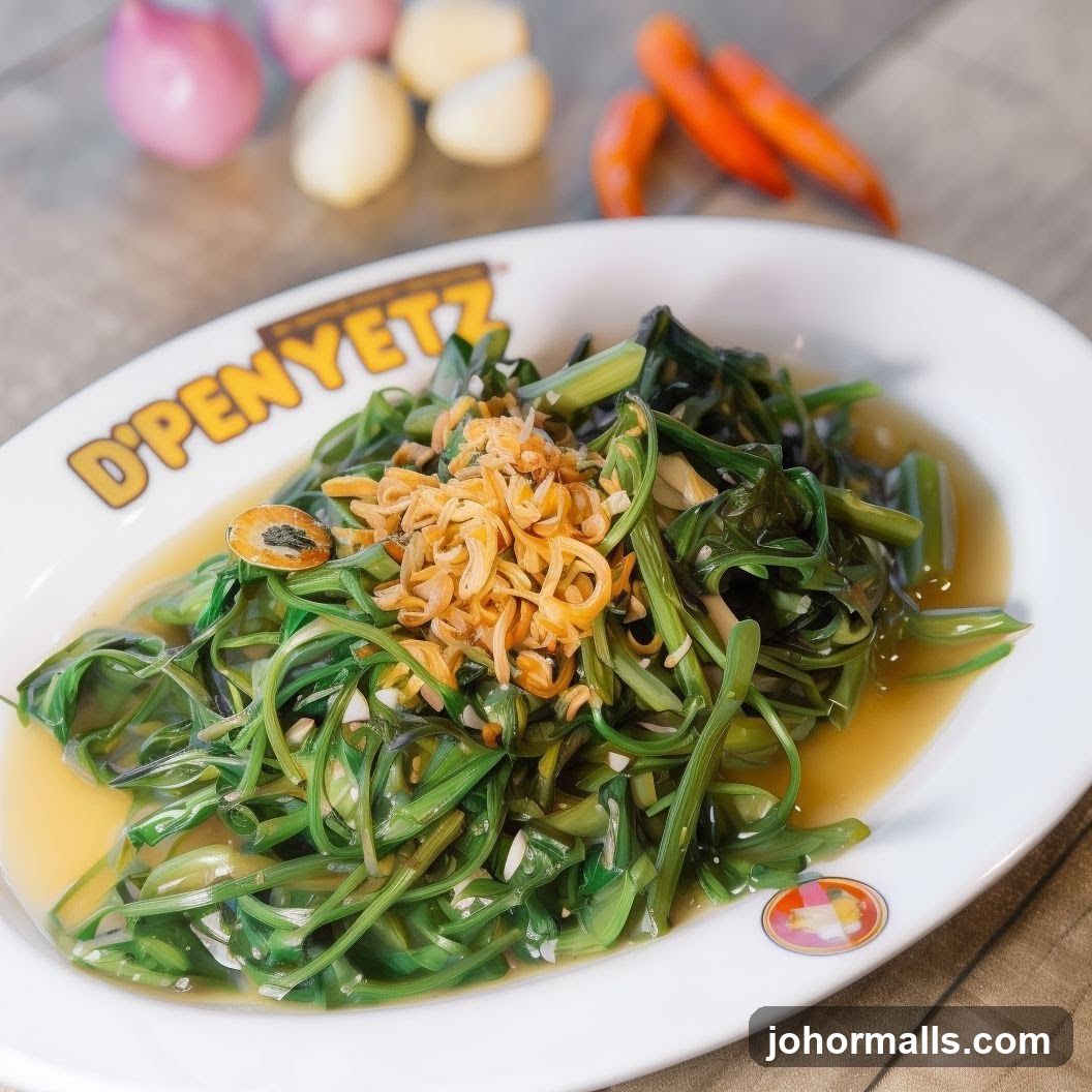 Stir-fried Water Spinach with Garlic