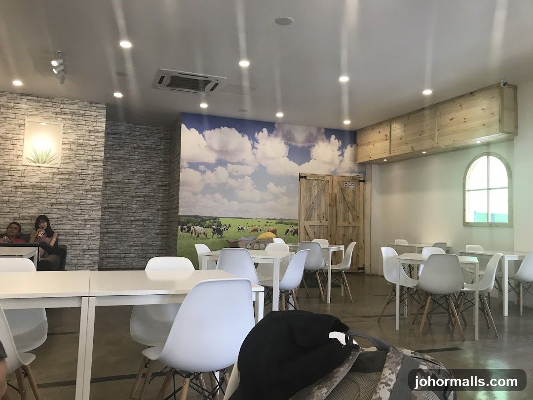 Cafe Interior with Farm Mural