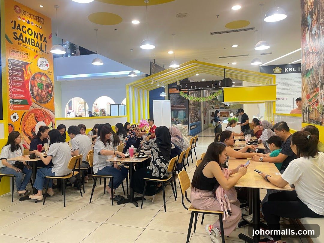 Restaurant Interior with Diners