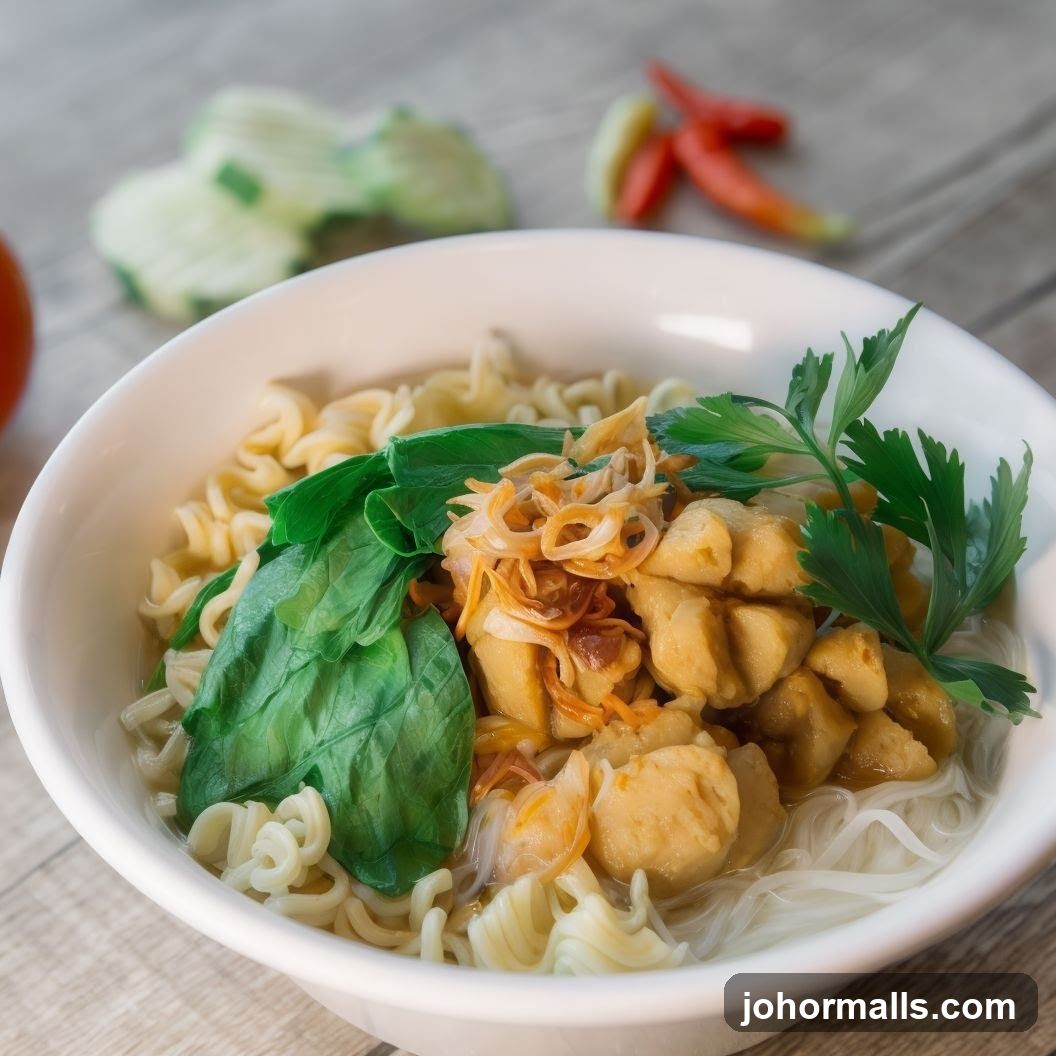 Noodle Soup with Meatballs