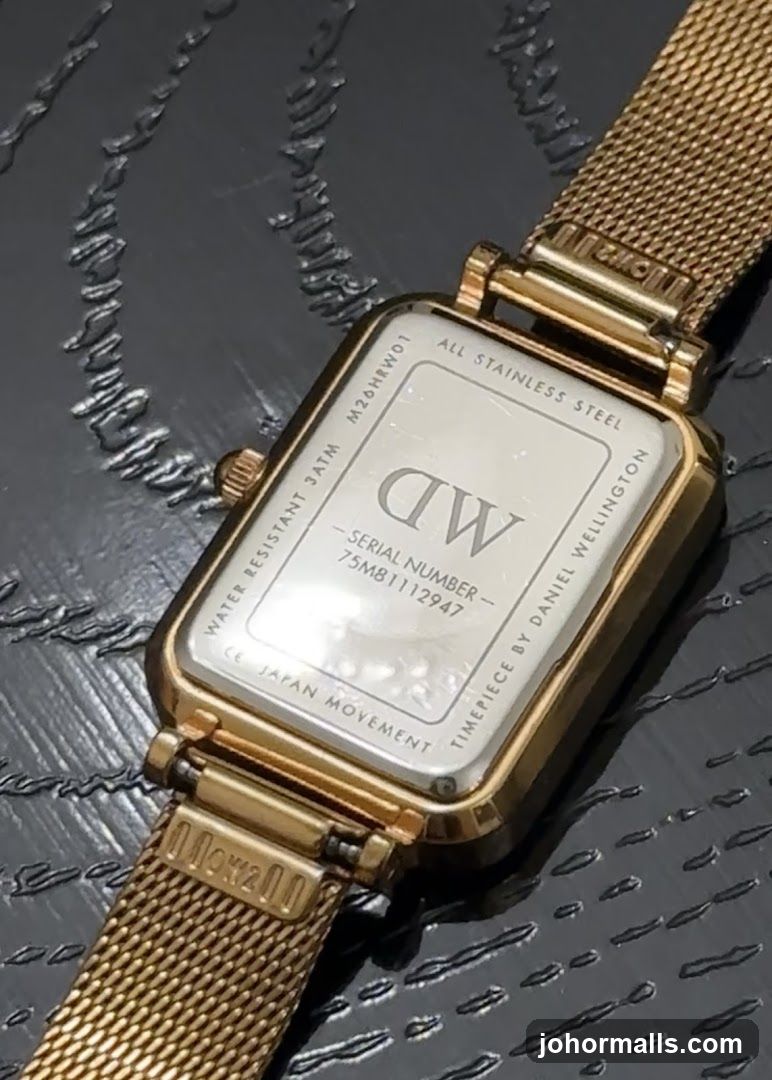 Daniel Wellington Watch Back