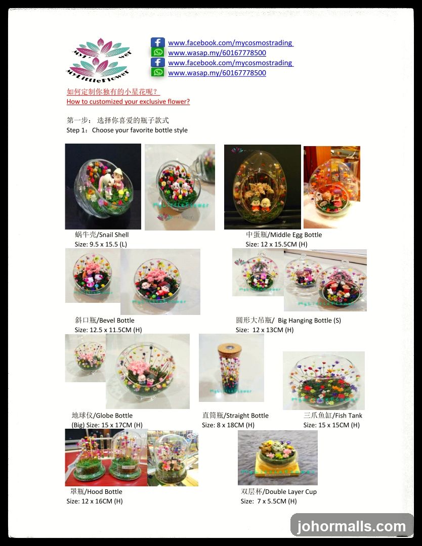 Customized Flower Bottles