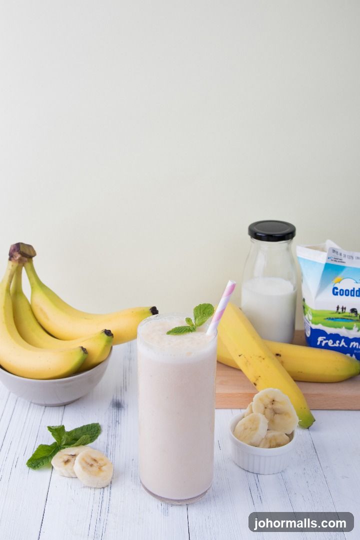 Banana Smoothie Ingredients