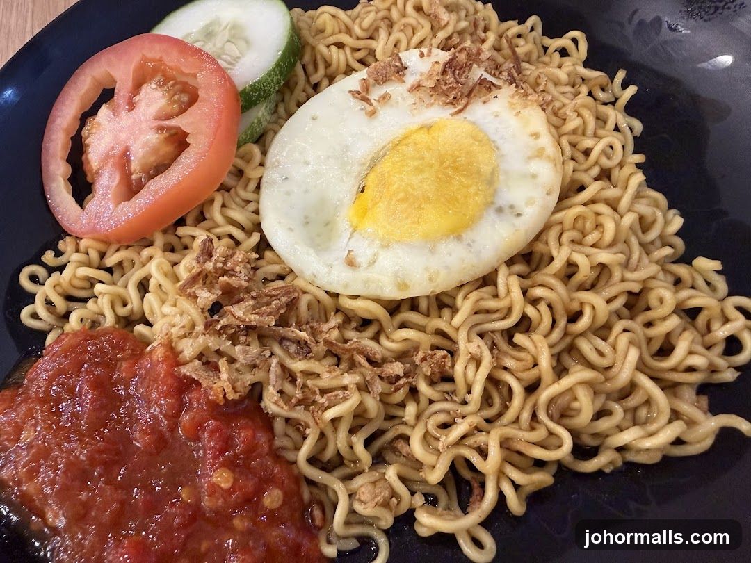 Noodles with Egg and Sambal
