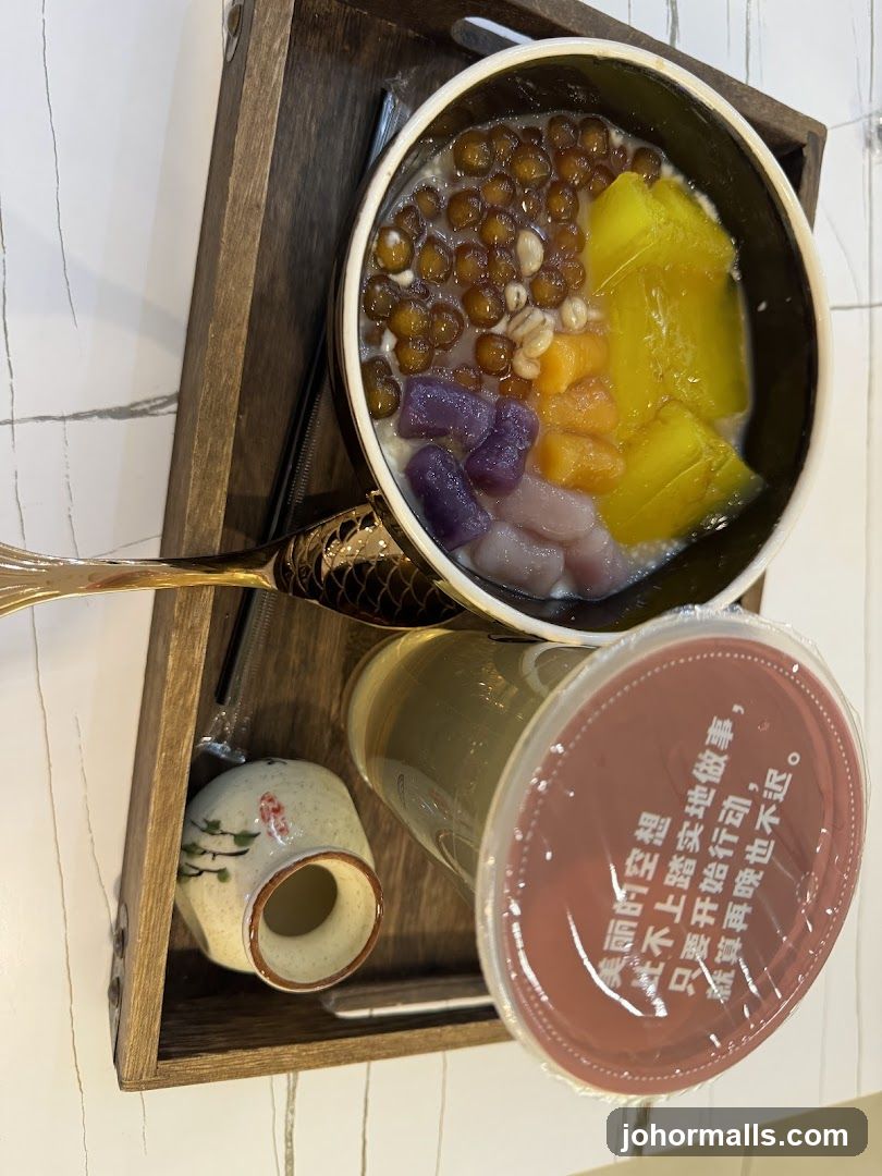 Dessert Bowl and Drink