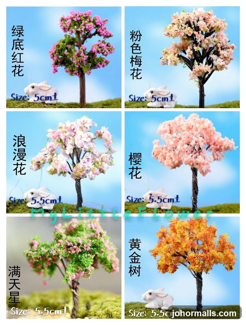 Miniature Trees with Rabbits