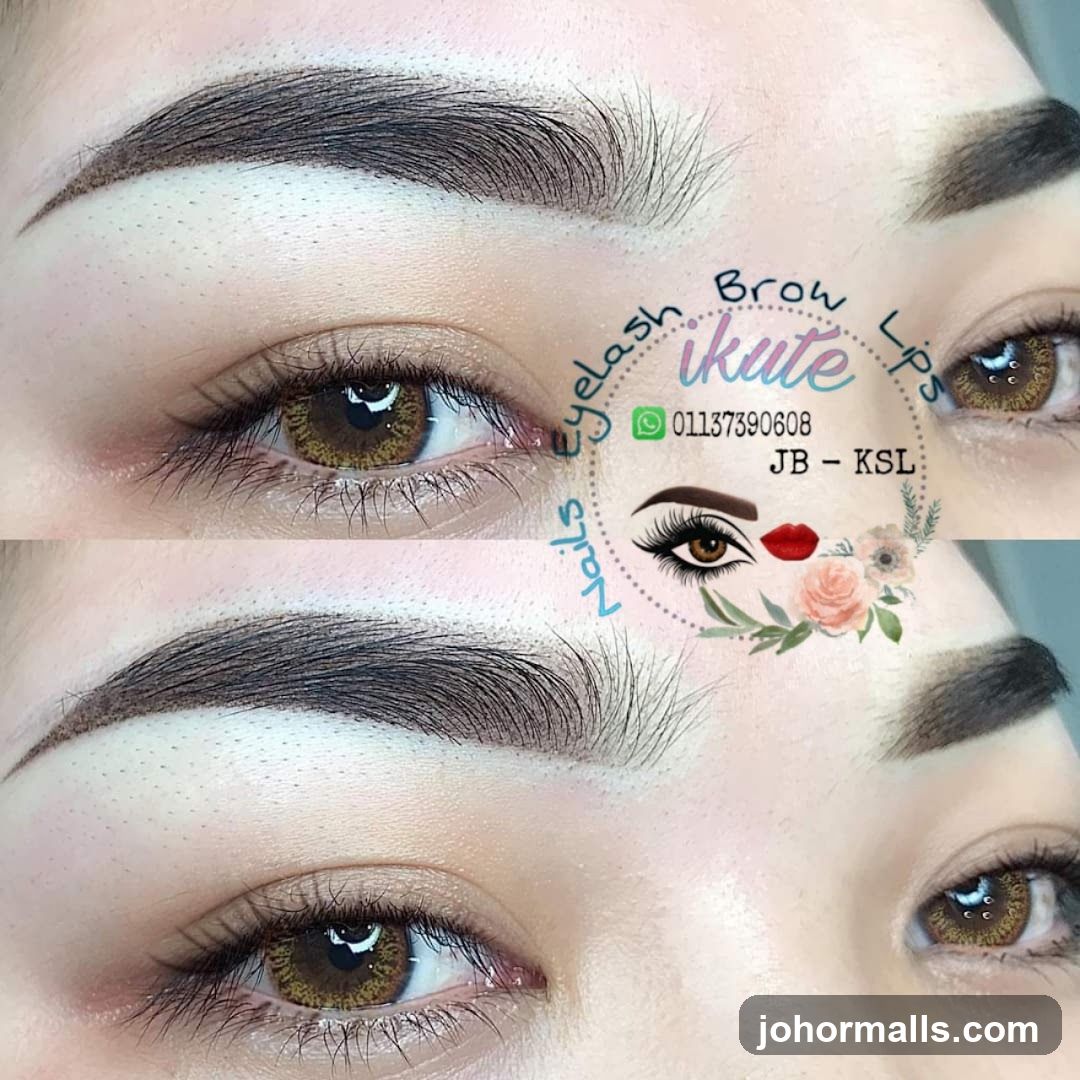 Eyebrow and Lip Enhancement
