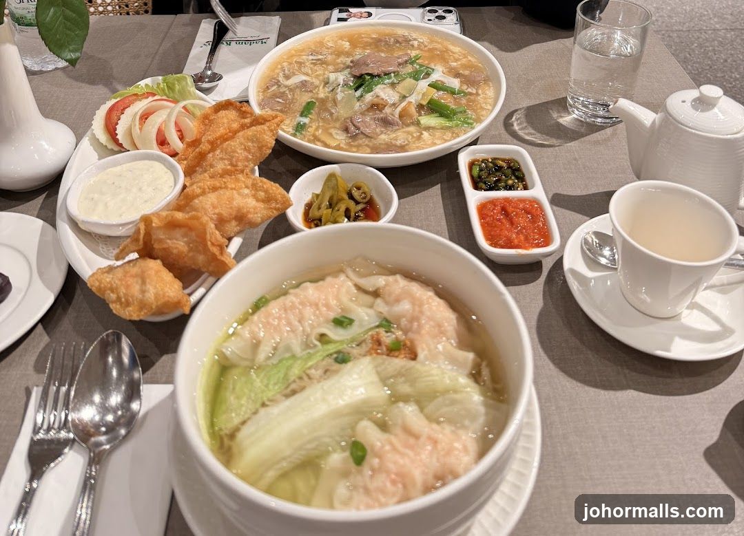 Table with various dishes