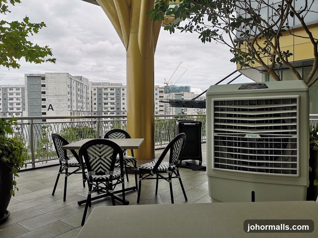 Outdoor Seating Area with City View