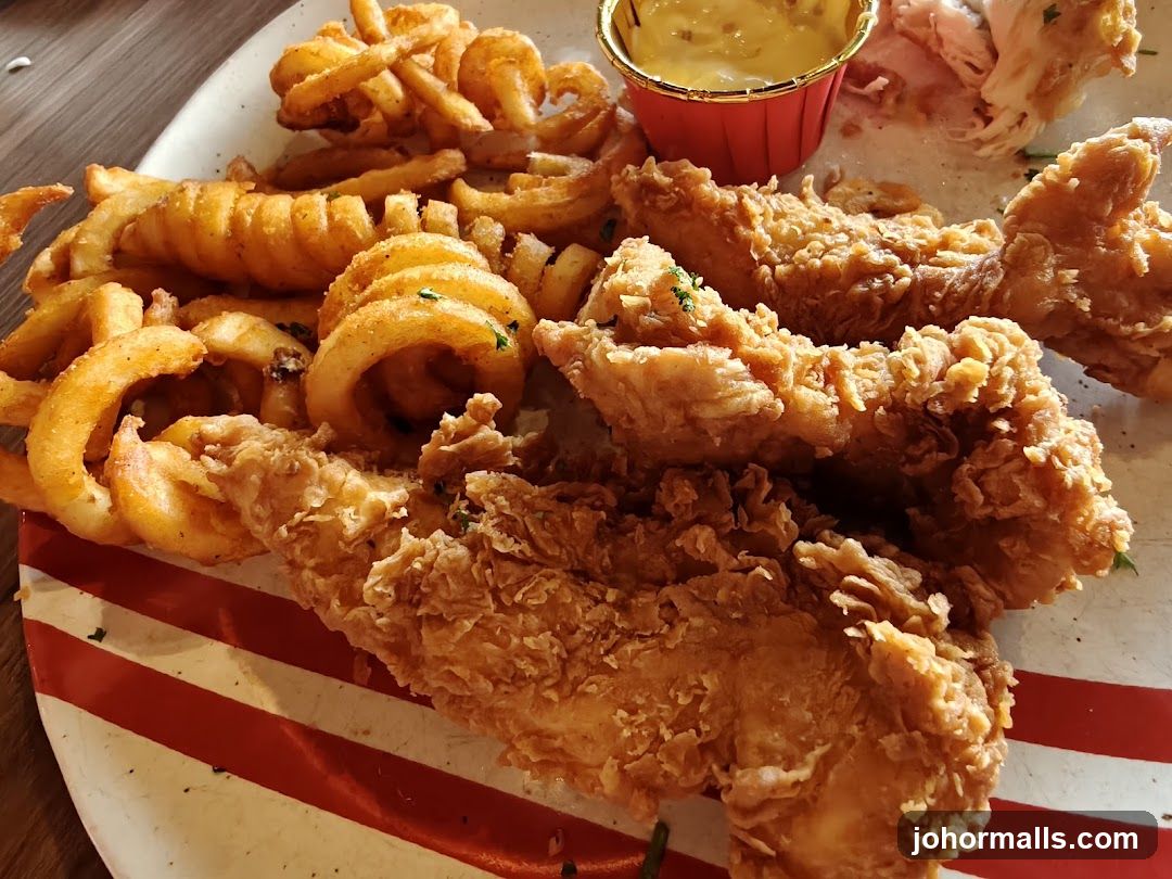 Fried Chicken and Fries