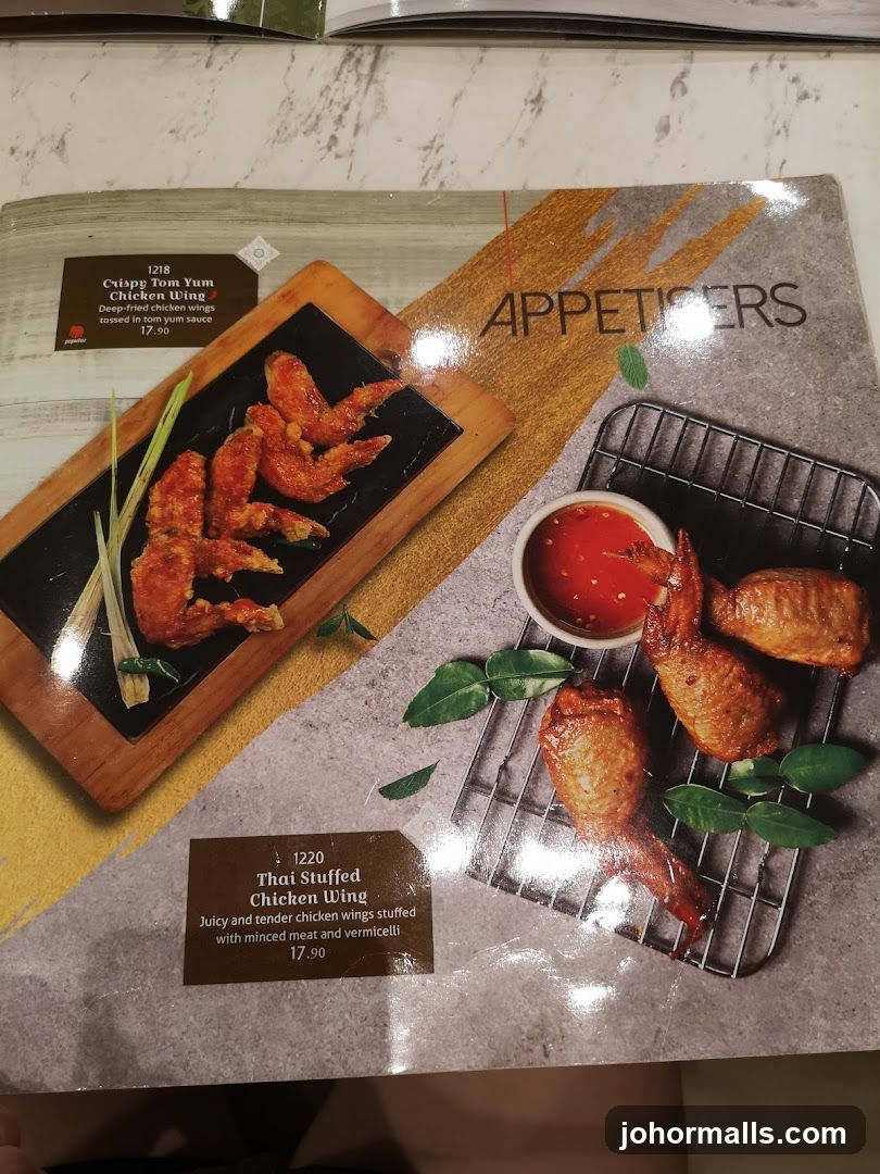 Appetizers Menu