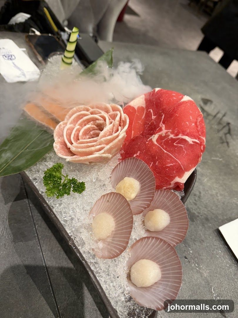 Scallops and Meat Platter