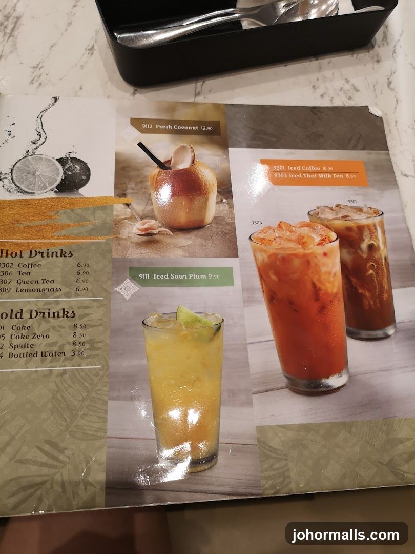 Drinks Menu
