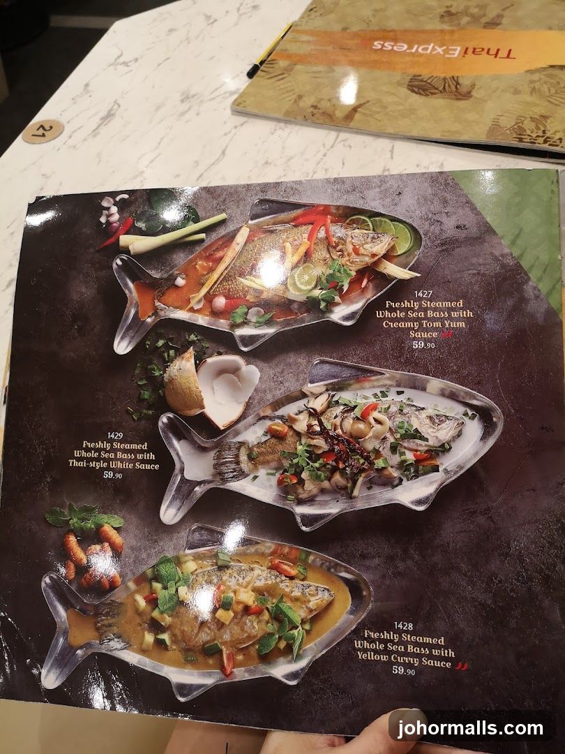 Thai Express Menu