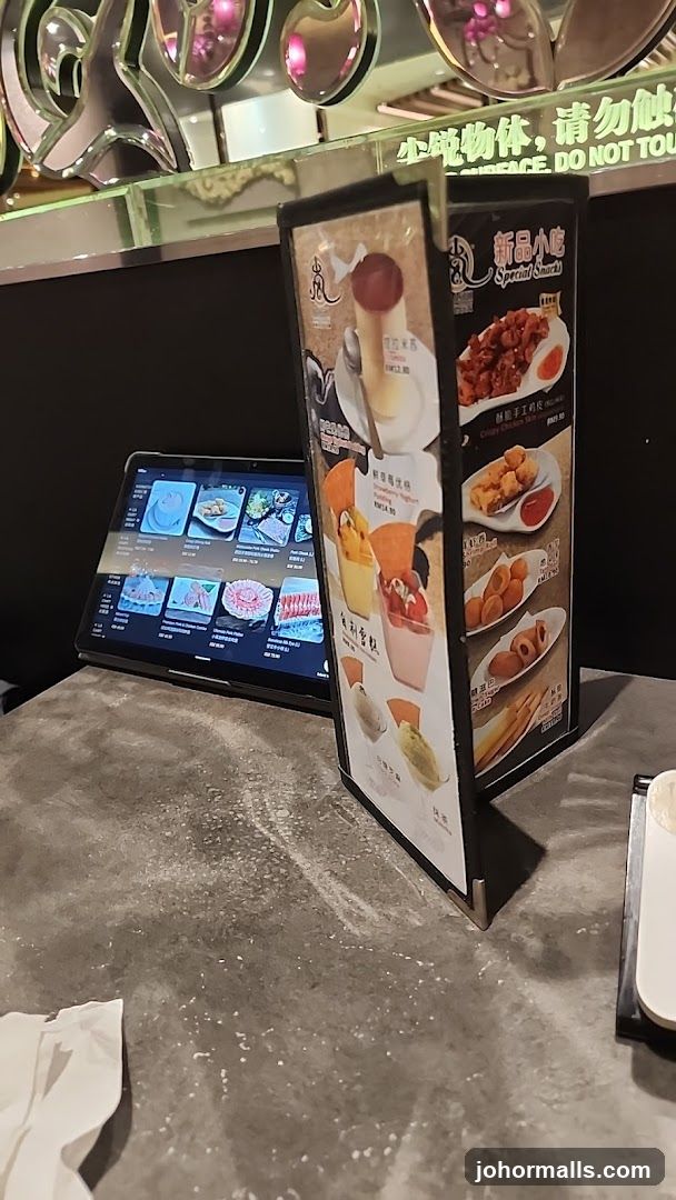 Special Snacks Menu