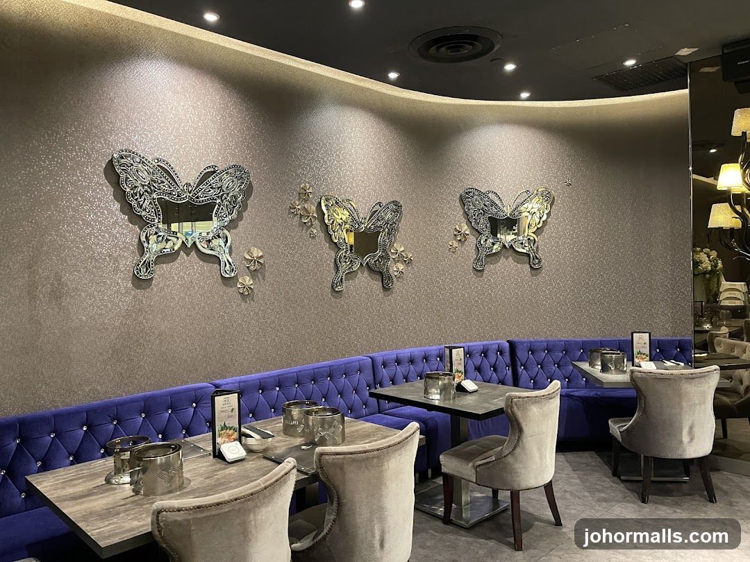 Restaurant Interior with Butterfly Decor