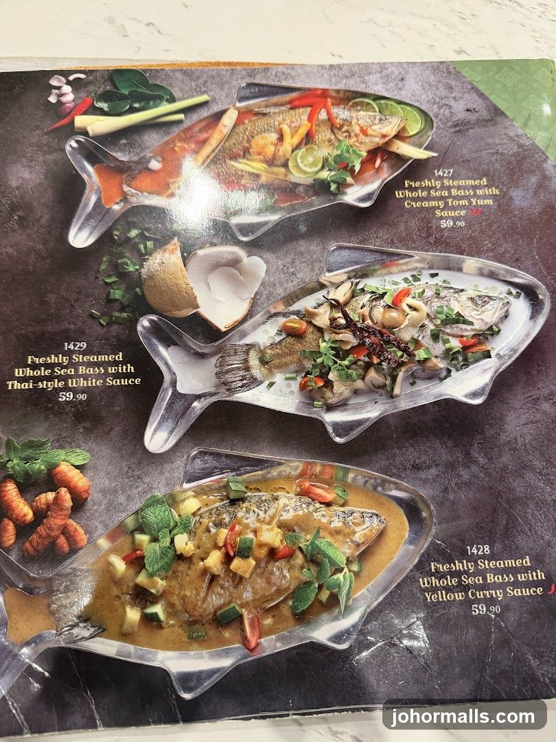 Steamed Whole Sea Bass Dishes