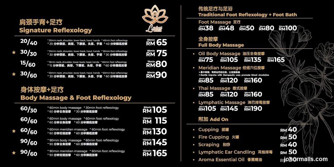 Lotus Traditional Foot Reflexology + Foot Bath