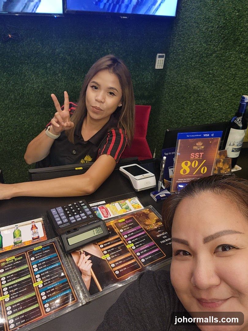 Staff at counter