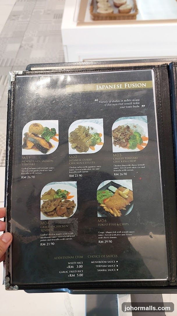 Japanese Fusion Menu